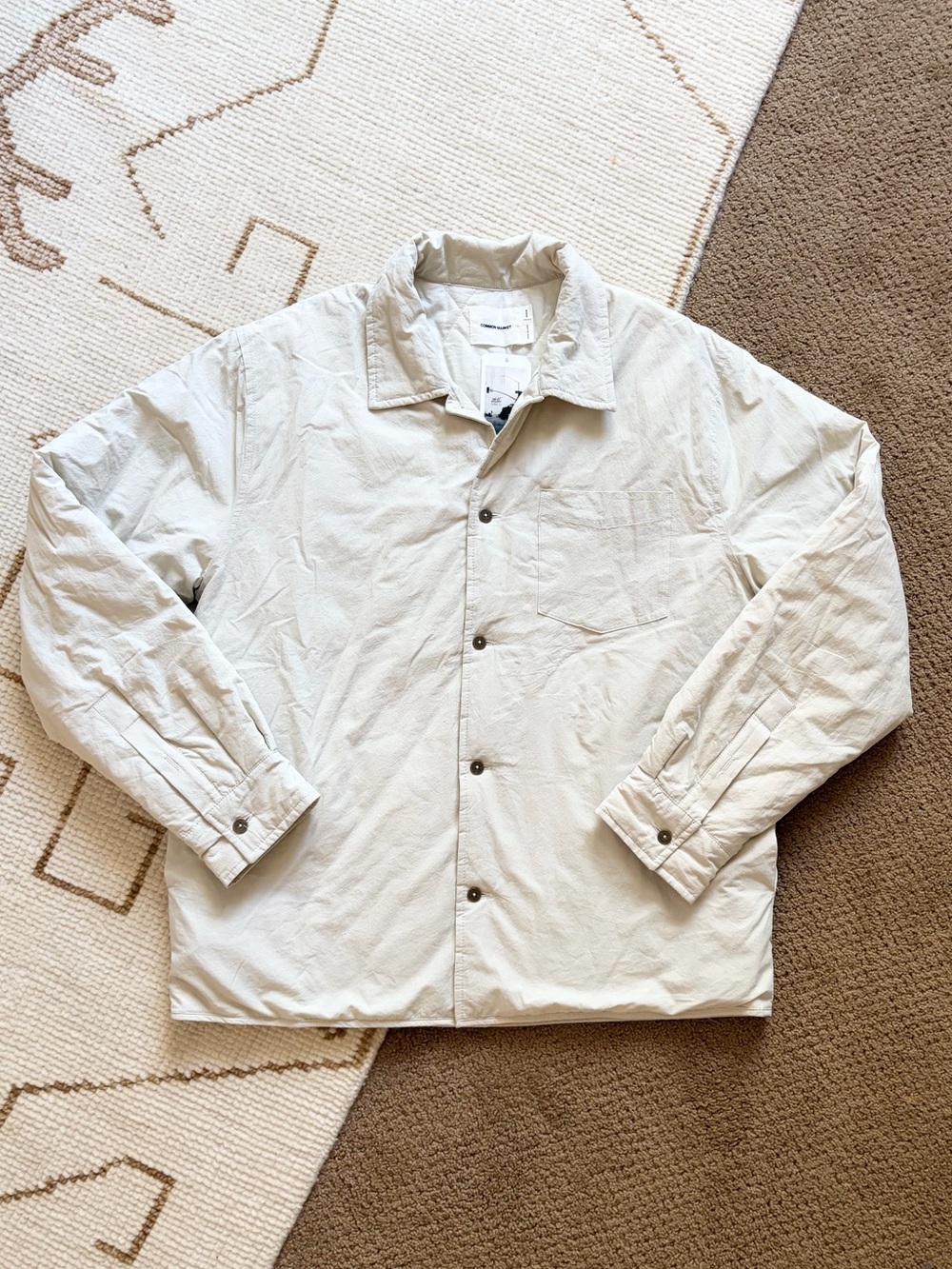 Common Market Roman Button Front Cotton Jacket Beige Medium